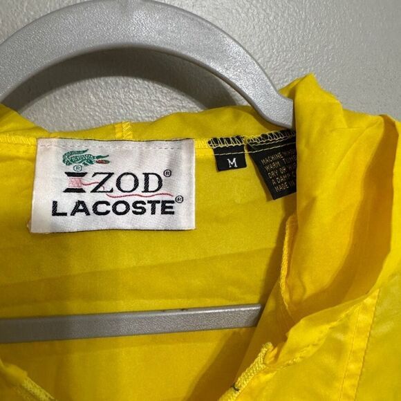 Lacoste vintage yellow packable windbreaker size medium - Picture 3 of 8
